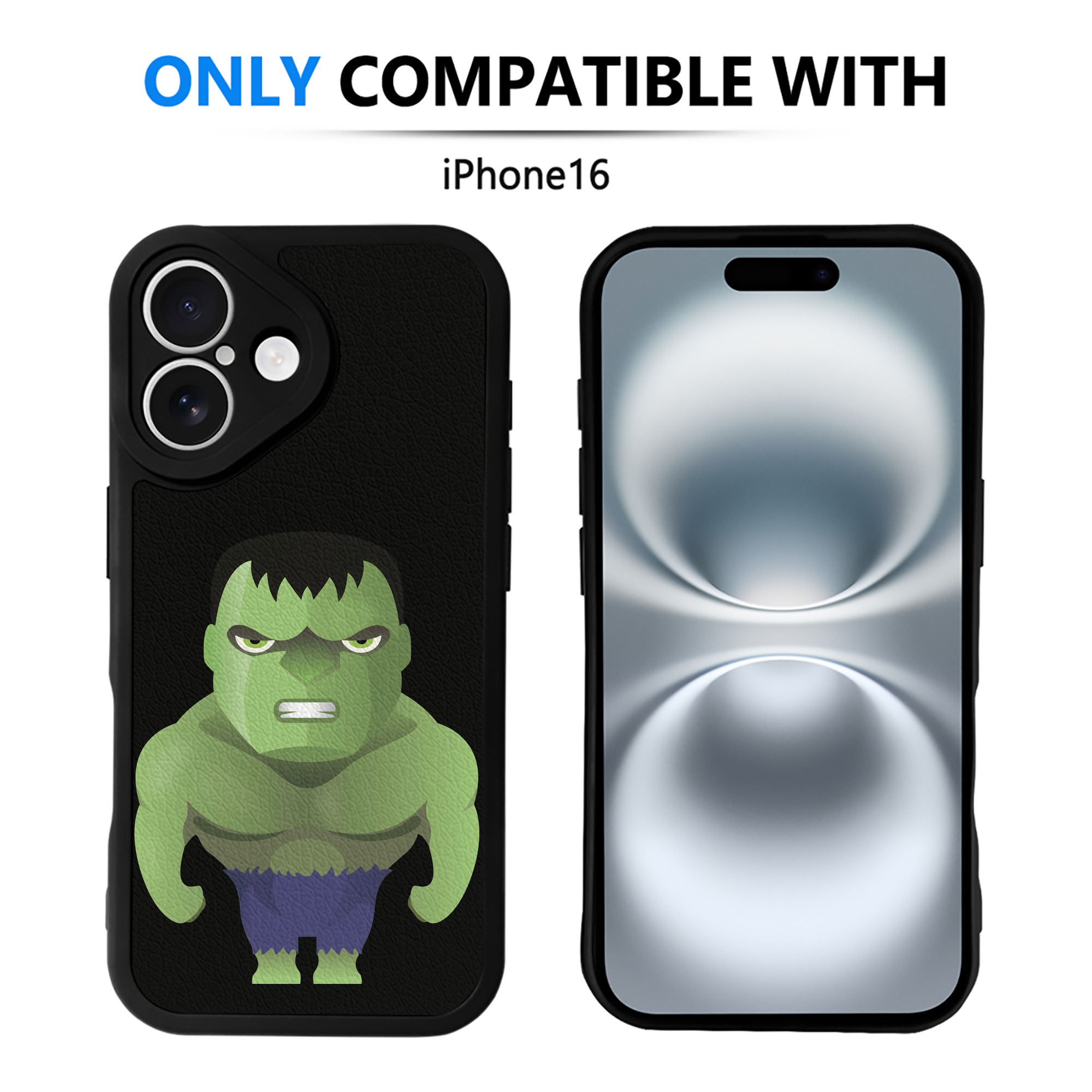 （画像用） アベンジャーズ The Avengers 【iPhone 16シリーズ対応】シリコンスマホケース（レザー調） 材質：シリコン